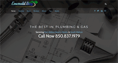 Desktop Screenshot of emeraldbayplumbing.com